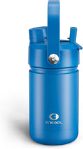 Kids Insulated Water Bottle - 12oz Stainless Steel Water Bottle with Dual Spouts by ENCOOL