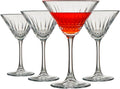Pasabahce Vintage Martini Glasses Set of 4, Cocktail Cups 7.5 Oz, Vintage by Pasabahce
