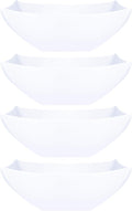 PLASTICPRO Disposable Square Serving Bowls, Party Snack or Salad Bowl, Plastic by PLASTICPRO