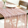 Dusty Pink Cheesecloth Table Runner 120 Inches 10 Ft Gauze Table Runner | by LINXTAR