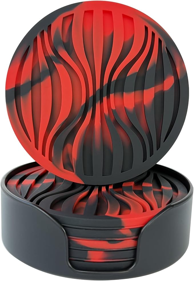 Silicone Coaster Set of 6 Pieces by Unknown