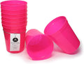 Rolling Sands 16 oz. Reusable Plastic Stadium Cups, 8 Pack, Made in USA by RollingSands