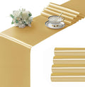 Manyshofu Yellow Gold Satin Table Runner 12x108 by Manyshofu