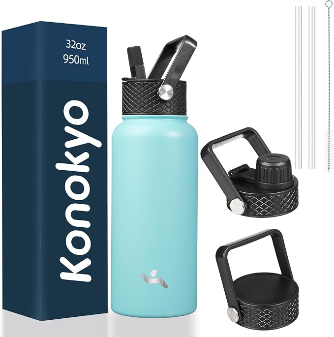 Konokyo 32 oz Insulated Stainless Steel Water Bottle by Konokyo