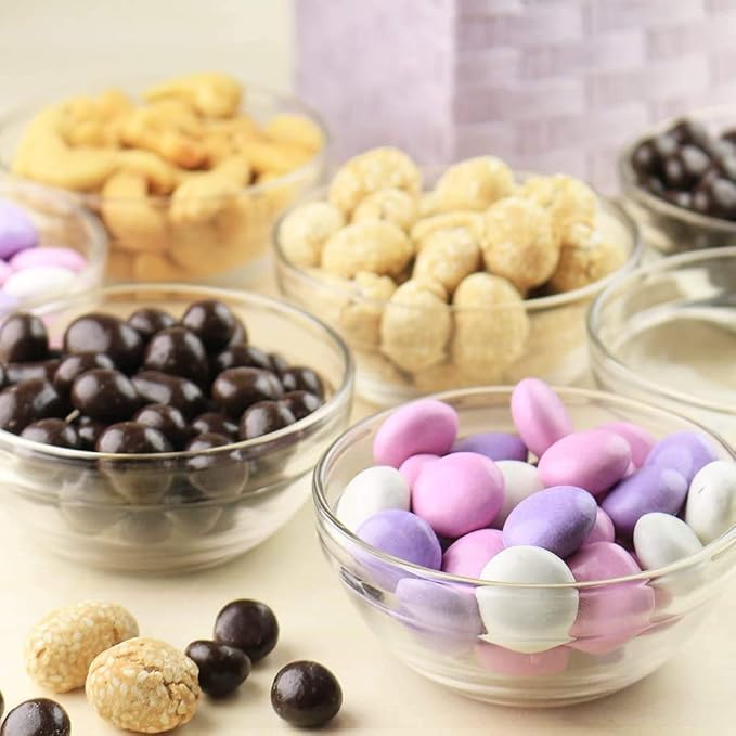 Mini 3.5 Inch Small Glass Bowls - Small Bowls Perfect for Prep, Dips, Nuts, or Candy - Meal Prep Bowls or Dessert Bowls, Set of 18