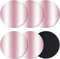 Ombre Pink Coasters Set of 6, Modern Minimalist Geometric Gradient Color Soft by PIEPLE