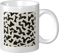 Minimalist Fragmented Angular Shapes Ceramic Cup, Elegant Coffee Mug Tee by Unknown