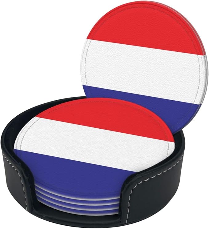 Netherlands Flag Coasters for Drinks - Image 2