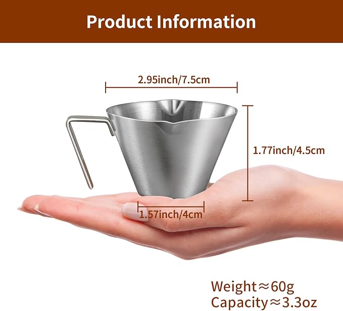 1 Pc Stainless Steel Espresso Shot Cup - Image 8