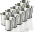 10-Pack 10 oz 304 Stainless Steel Cups, Reusable | Food-Grade 304 Stainless by Unknown