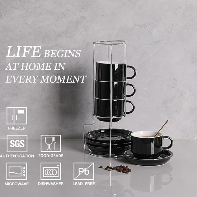 Sweejar Porcelain Cappuccino Cups - Image 2