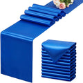 Royal Blue Satin Table Runner, 12x108 Inches, 2 Pack | Premium Satin, Smooth by VCUSUELER