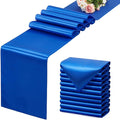 Royal Blue Satin Table Runner, 12x108 Inches, 12 Pack | Premium Satin, Smooth by VCUSUELER