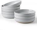 famiware Milkyway 33 oz Pasta Bowls Set of 8, Light Gray | Scratch-Resistant by Famiware