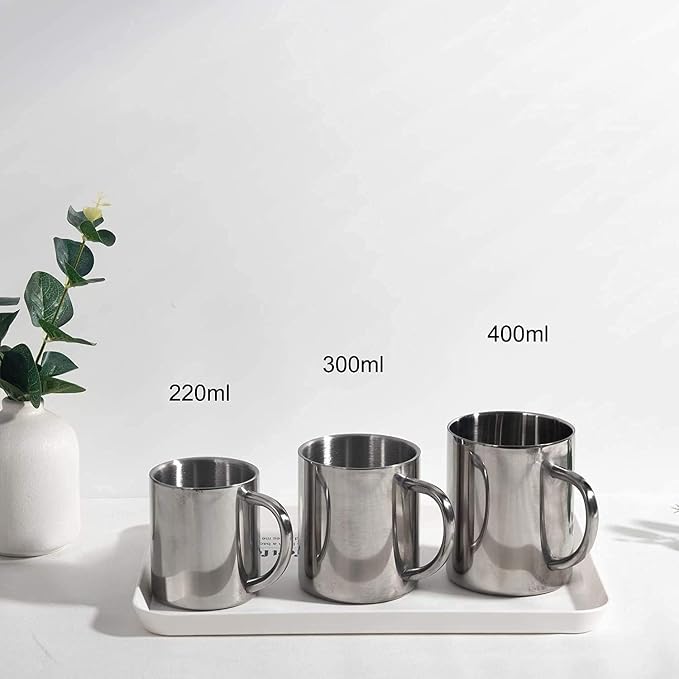 IMEEA Small Espresso Mug 7.5oz Double Wall Stainless Steel Cups - Image 6