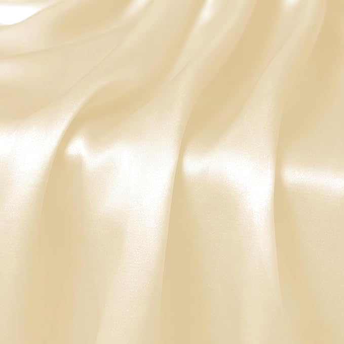 2 Pack Beige Satin Table Runner 12 x 108 Inch | Ruffle Design, Luxurious Dining - Image 6