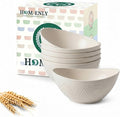 Wheat Straw Small Bowls Dessert Bowls Set of 6 Unbreakable Ice Cream Bowls by HOMIENLY