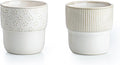 Espresso Cups Set of 2, 4oz Espresso Shot Cups, Mini Coffee Mugs Farmhouse Decor by MIKIGEY