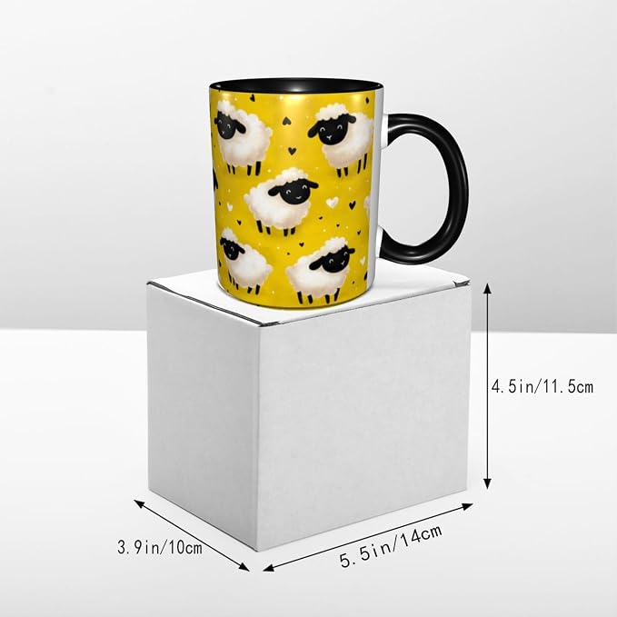 Yrebyou Sheep Coffee Mug 11oz Ceramic Cup - Image 5
