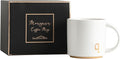COLLECTIVE HOME Ceramic Coffee Mug, 15 oz Monogram Cup by COLLECTIVEHOME