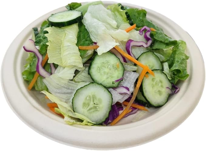 Compostable Paper Plates, 9 Inch, 125 Pack