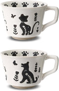 11 oz Ceramic Coffee Mug, Stoneware Teacup by LINVIA