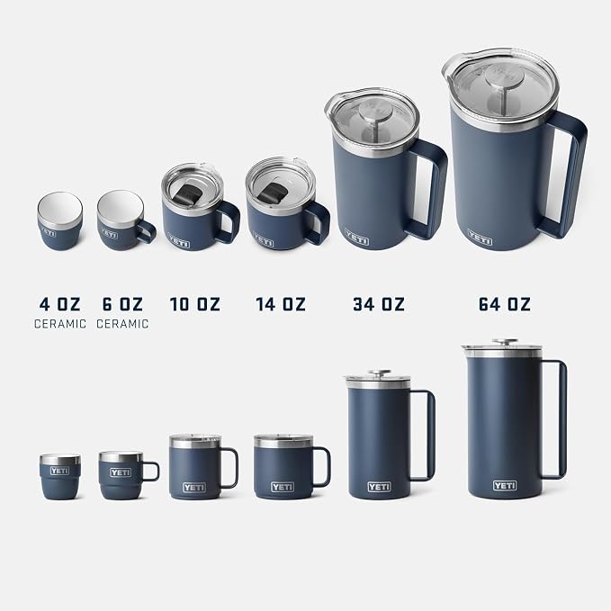 YETI Rambler 10 oz Ceramic Lined Stackable Mug, Vacuum Insulated, Stainless - Image 7
