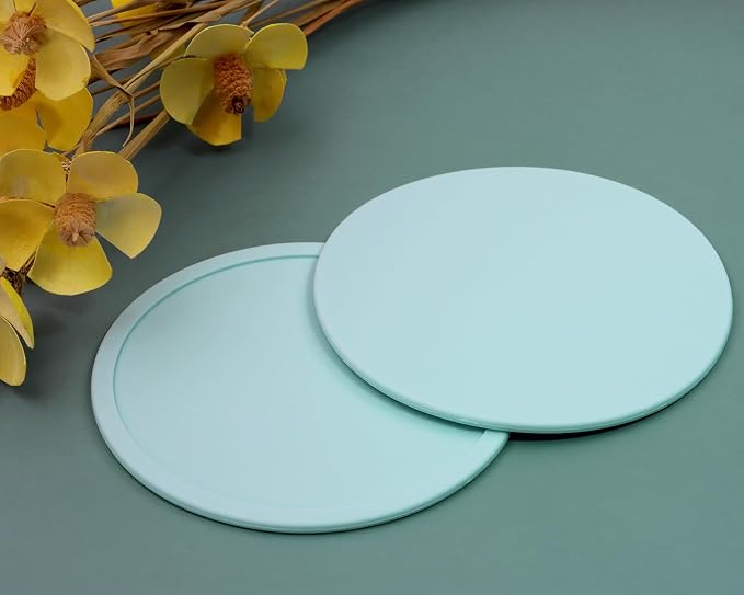 ONLYKXY 3 Pieces 3.93 Inch Silicone Coasters, Round Coasters - Image 5