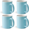 12 oz Cup, Plain Gloss Light Blue Ceramic Coffee Mug by Momugs