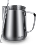 Milk Frothing Pitcher, 8.5oz/12oz/20oz/32oz/50oz/66oz Milk Frother Cup by Adorever