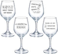 Qinyoung 4 Pcs 10 oz Mahjong Cups Wine Glass Mahjong Accessories and Gifts by Qinyoung