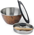 S'well Stainless Steel Salad Bowl Kit XL 184oz, Includes 5oz Canister by Swell
