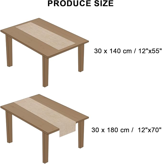 Table Runner 72 Inches Long, Vinyl Woven Heatproof Table Runners | Washable - Image 8