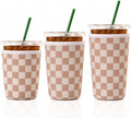 Cobetech Iced Coffee Sleeve Reusable, 3 Pack Neoprene Coffee Cup Sleeves by Unknown