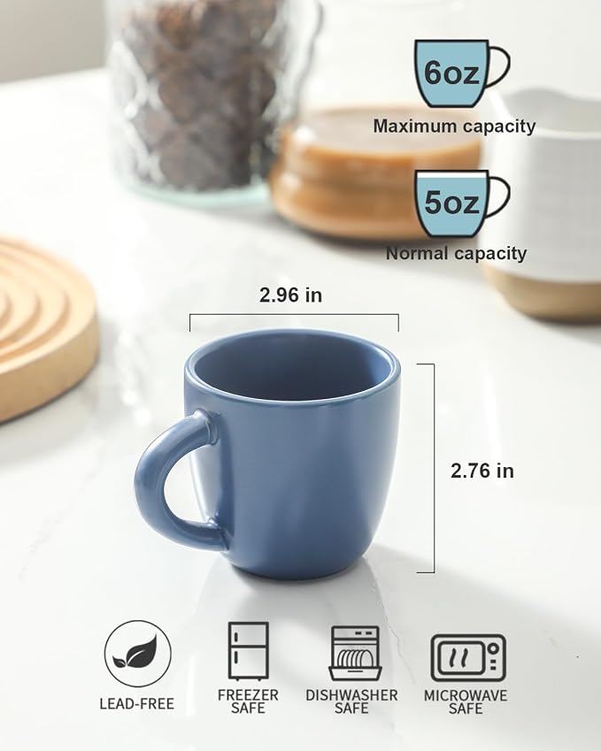 HASENSE Espresso Cups Set of 4 Perfect - Image 2