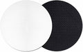 White Coasters Set of 2, Modern Minimalist Pure Soild Color Soft Absorbent by PIEPLE
