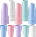 Yungyan 50 Pcs Unbreakable Plastic Cups 16oz Thickened Reusable Plastic Cup by Yungyan
