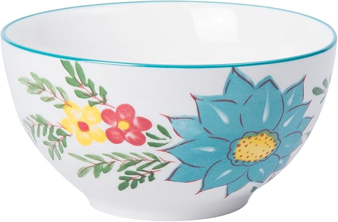 HomePop Ceramic 12-Pieces Dinnerware Sets,Dish Plates and Bowls Sets - Red