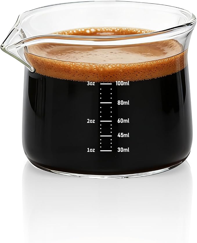 BCnmviku 3OZ Espresso Cup 100ML Shot Glass Measuring Cup, Small Clear Graduated by BCnmviku