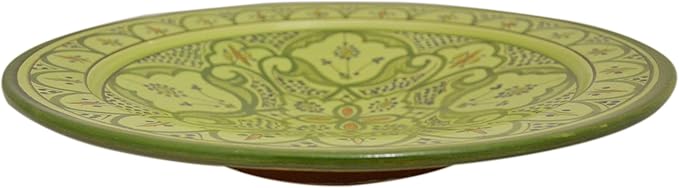 Ceramic Plates Moroccan Handmade Serving Wall Hanging Exquisite Colors Decorative 14 inches Diameter