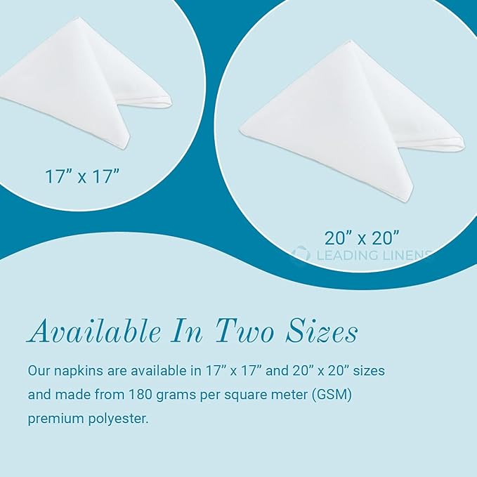 Polyester Cloth Napkins - Washable Soft Table Linens - Durable & Elegant for Dining, Restaurants, Weddings, Events, Rentals, Banquets, & Parties - Premium Quality Set of 250, Lavender, 20"x20"