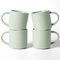 famiware Coffee Mug Set for 4, Star 12 oz Catering Mugs Cup Set by Famiware