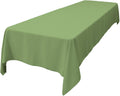 LA Linen Polyester Poplin Washable Rectangular Tablecloth, Stain and Wrinkle Resistant Table Cover 60x144, Fabric Table Cloth For Dinning, Kitchen, Party, Holiday 60 by 144-Inch, Sage