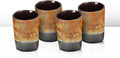 Handicrafts Home Viking Horn Shot Glasses Set of 4, Handmade Natural Ox Horn by HandicraftsHome