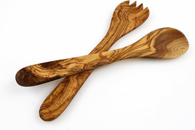 Olive Wood Salad Server Set by ThirteenChefs