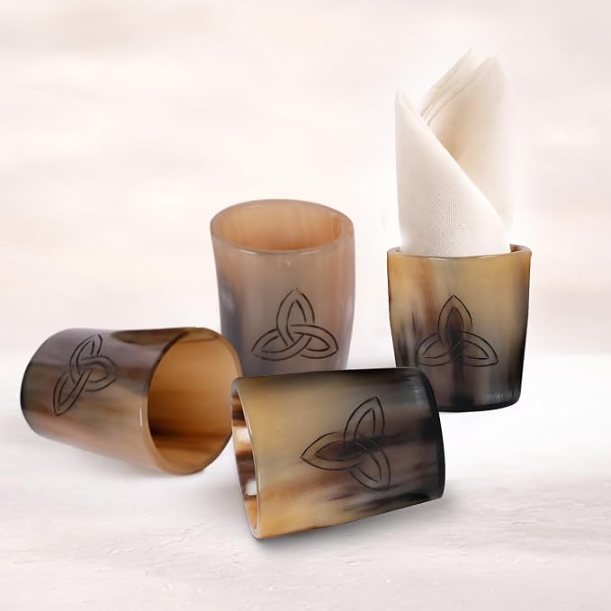 Handicrafts Home Viking Horn Shot Glasses Set of 12, Rustic Viking Drinkware - Image 6