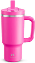ENCOOL 32 oz Tumbler with Handle and Straw: Stainless Steel Insulated Tumbler by ENCOOL