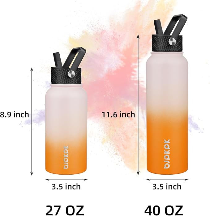 BJPKPK 40oz Insulated Water Bottle - Image 4