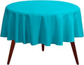 Gee Di Moda Round Tablecloth - 90 Inch Caribbean Round Table Cloth for 30 to 60 Inch Round Tables - Heavy Duty Washable Fabric - for Buffet Table, Holiday Party, Dinner, Wedding & Baby Shower