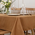 maxmill Harvest Jacquard Tablecloth Swirl Design Water Resistance Antiwrinkle Heavy Weight Soft Table Cloth for Fall Harvest Thanksgiving Parties Event Holiday Dinner Square 52 x 52 Inch, Fall Leaf